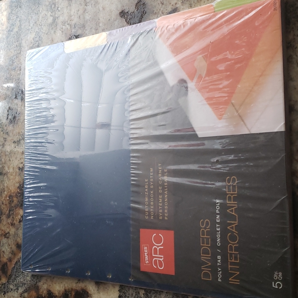 Customizable Notebook System Dividers NWT 5qty in package
